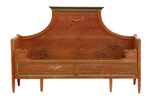 Utdragssäng, gustaviansk allmoge, Norrbotten, 1800-tal