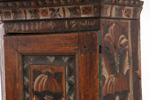 Vägghörnskåp, allmoge, Dalarna, daterat 1788
