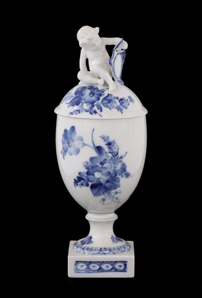 Lockurna, "Blå blomster", Royal Copenhagen, Danmark