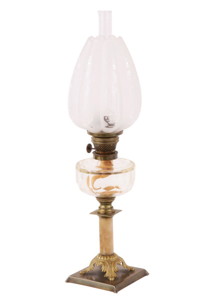Bordsfotogenlampa, omkring år 1900