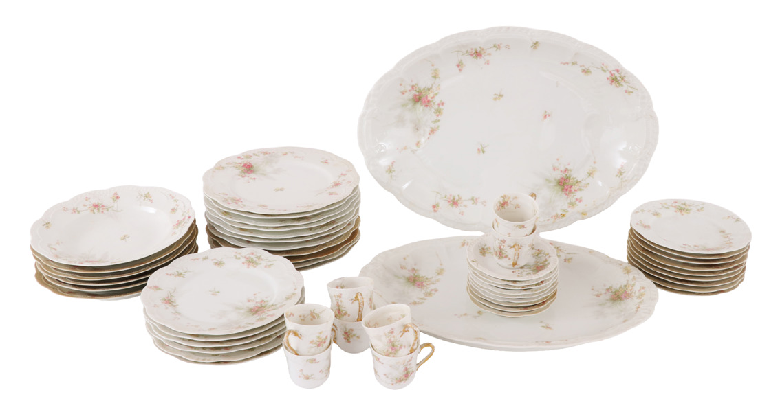Mat- och kaffeservisdelar, Haviland, Limoges, Frankrike