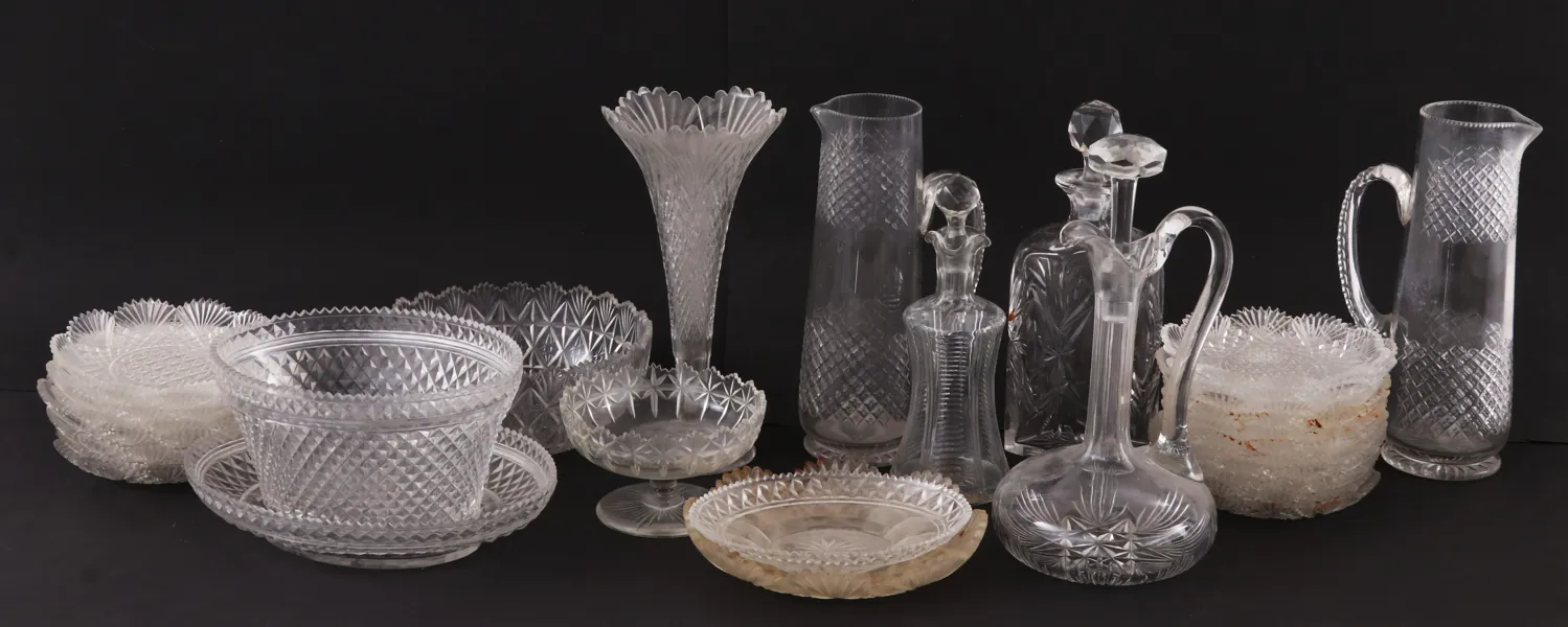 Parti glas- och kristall, 18/1900-tal