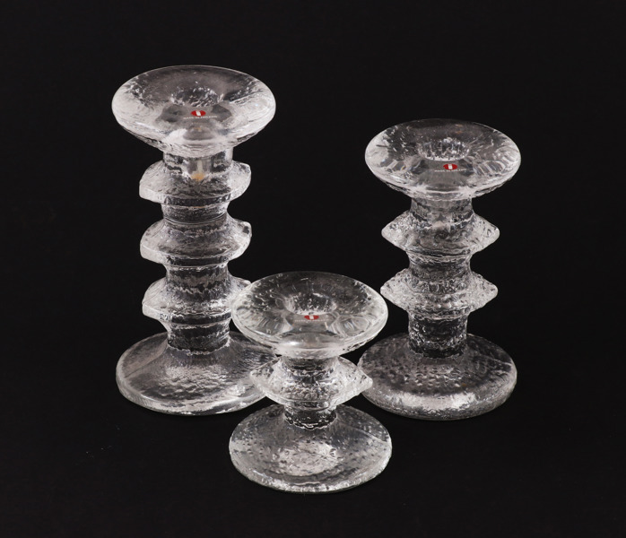 Ljusstakar 3st, "Festivo", Timo Sarpaneva för Iittala