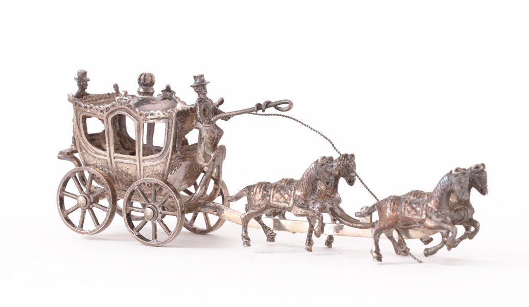 Miniatyrskulptur i silver, 1900-tal