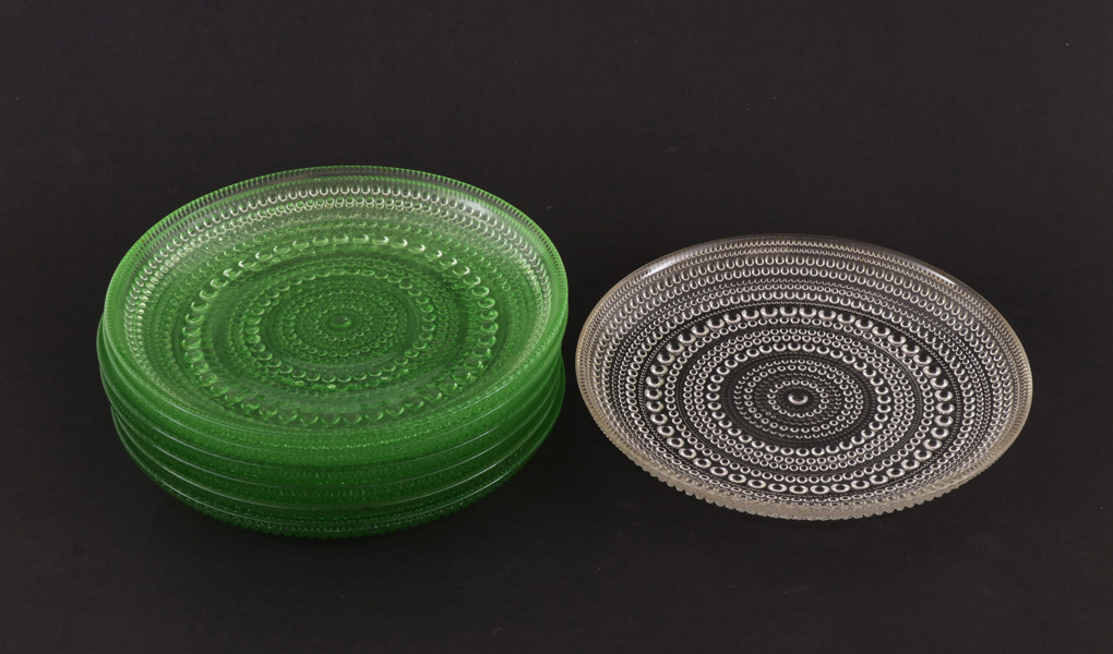 Assietter 6+1, "Kastehelmi", Iittala