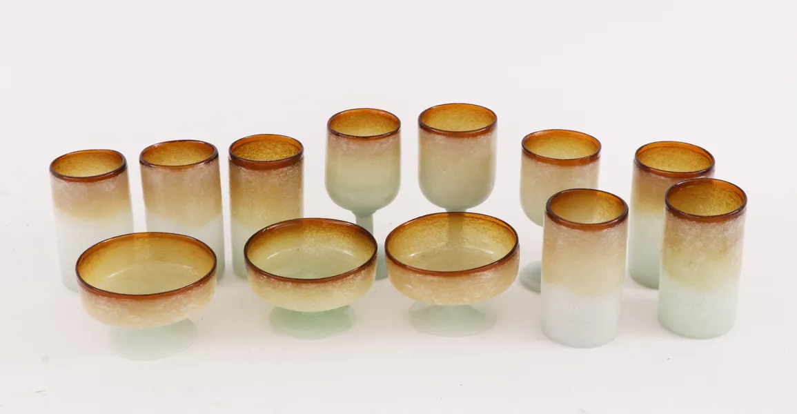 Glas 12 delar, 1900-talets andra hälft