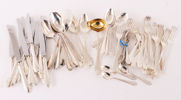 Bestickservisdelar, "Haga", nysilver