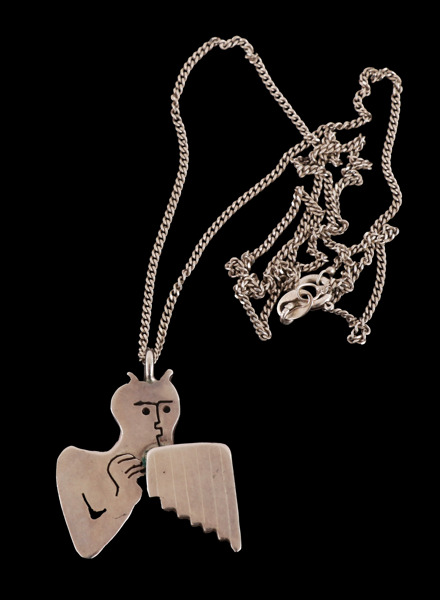 Halsband med hänge, sterlingsilver, Karin Ferner, Falun, 1995