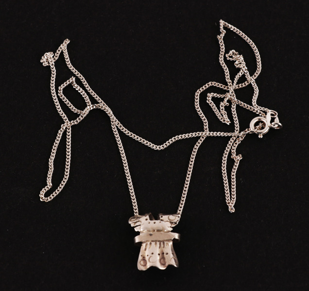 Halsband med hänge, sterlingsilver, Karin Ferner, Falun