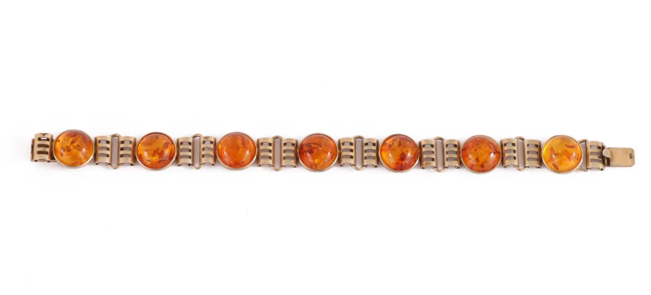 Armband i förgyllt silver