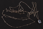 Silverhalsband 4st, varav ett med hänge