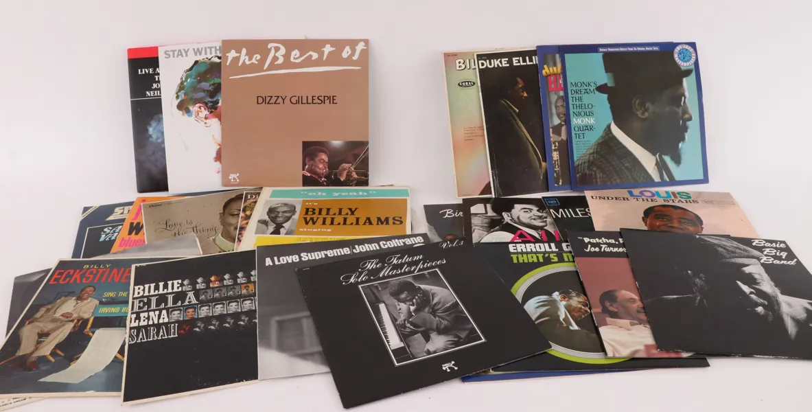 Parti LP-skivor, mestadels jazz