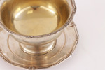 Såsskål med underfat, silver, C.G.Hallberg, Stockholm, 1938
