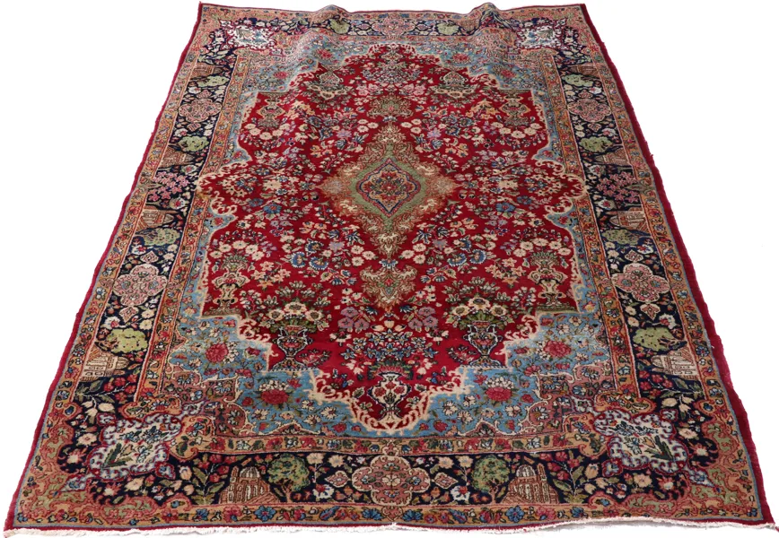 Handknuten matta, orientalisk