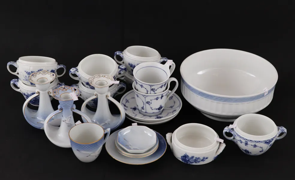 Parti porslin, Royal Copenhagen/Bing & Gröndahl