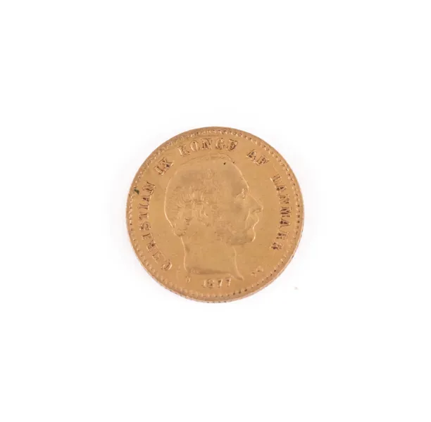 Guldmynt, 10 kroner, Christian IX, Danmark, 1877