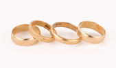 Ringar 4st, 18k