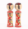 Kokeshi dockor 2st, Japan, 1900-tal