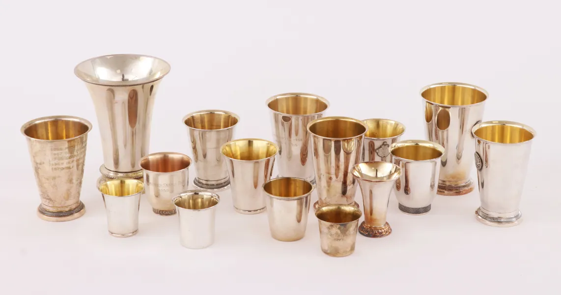 Samling silverpokaler, 1900-tal