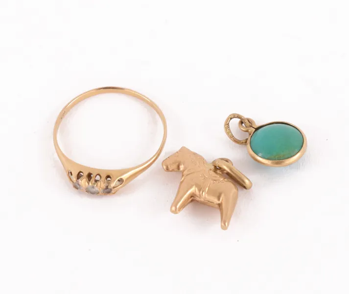 Smycken 3 delar, 18k