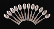 Kaffeskedar 12st, silver, "Birgitta"