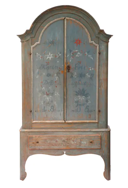 Skåp, allmoge, Jämtland, daterat 1805