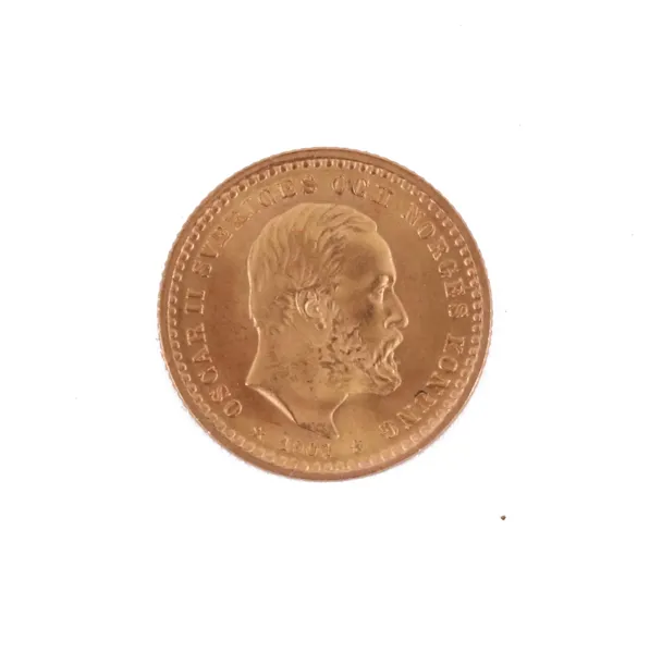 Guldmynt, 5 kronor, Oscar II, 1901
