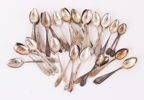 Parti kaffeskedar i silver