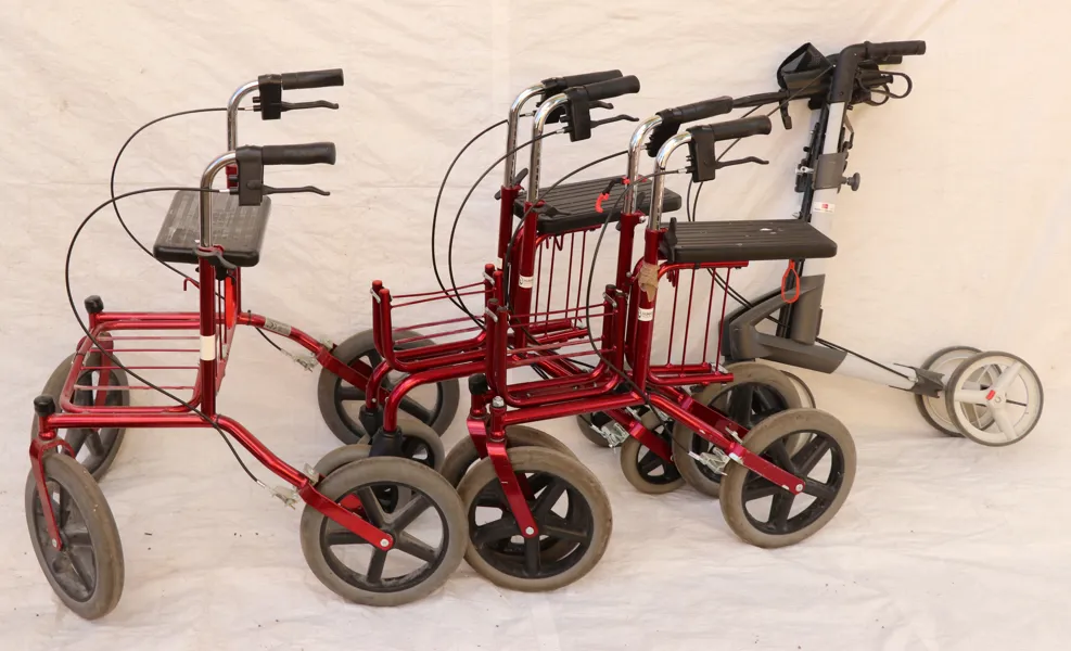 Rollatorer 4st, bl.a. Carl Oskar