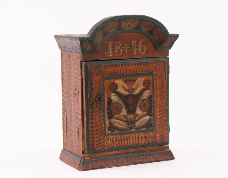 Väggskåp, allmoge, Dalarna, daterat 1846