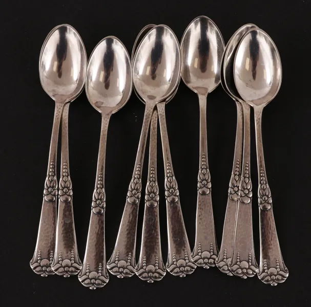 Kaffeskedar 10st, silver