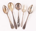 Kaffeskedar 5st, silver