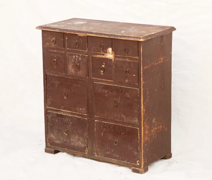 Lådfack, allmoge, 1800-tal