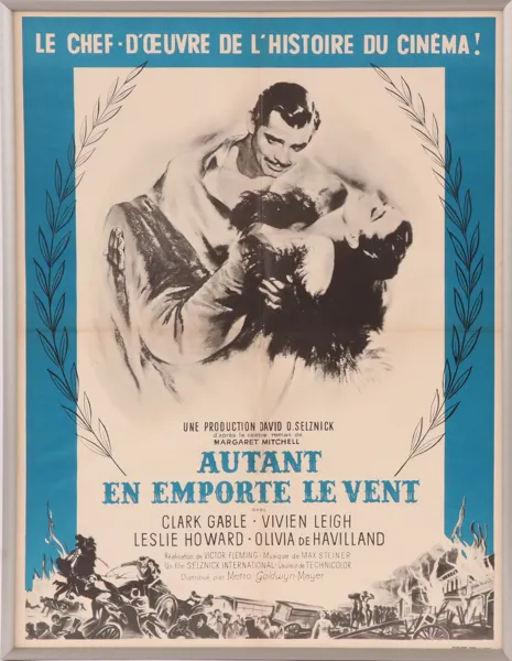Filmaffisch, "Autant en emporte le vent (Borta med vinden)"