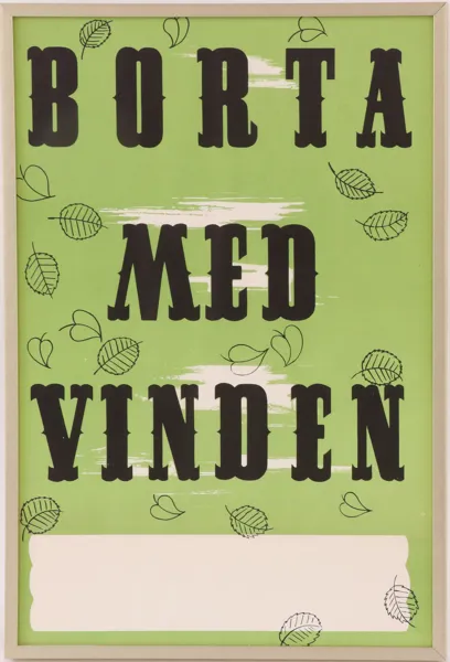 Filmaffisch, "Borta med vinden"