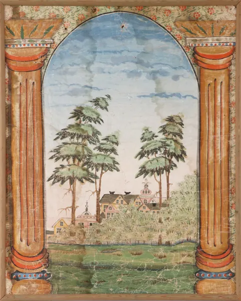 Väggmålning, allmoge, 1800-tal