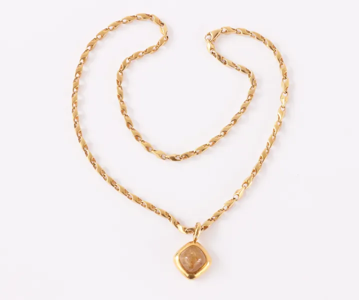 Halsband med hänge, 18k