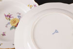 Tallrikar 9st, Meissen, 1800-tal