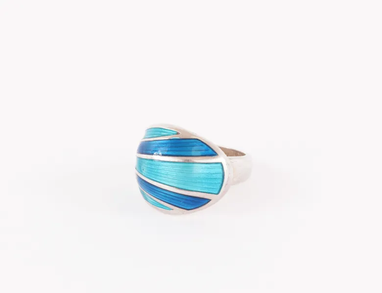 Ring i sterlingsilver, David Andersen, Norge