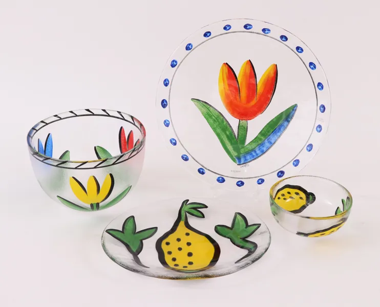 Glas 4 delar, Ulrica Hydman Vallien för Kosta