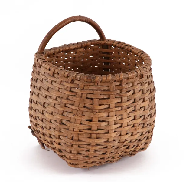 Flätad korg, allmoge, 1800-tal