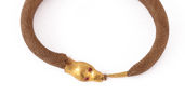 Armband i hårarbete och 18k, möjligen 1842