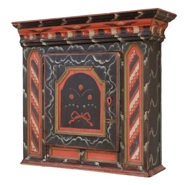 Väggskåp, allmoge, Järvsö, Hälsingland, 1800-talets första del