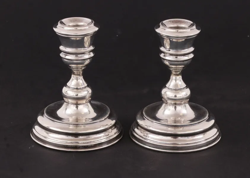Ljusstakar ett par, sterlingsilver, 1900-tal