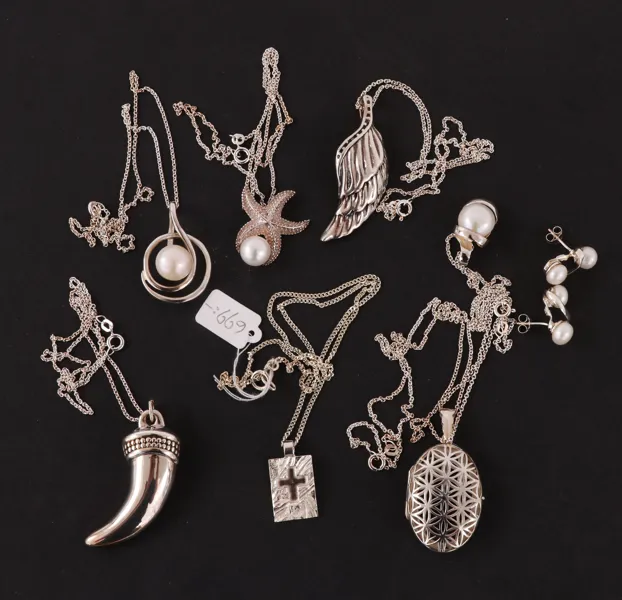 Parti smycken, silver/sterlingsilver