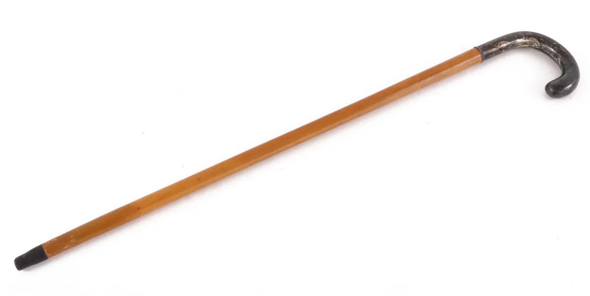 Spatserkäpp med silverhandtag, 1900-talets första hälft