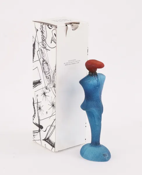 Figurin, "Catwalk", Kjell Engman för Kosta Boda