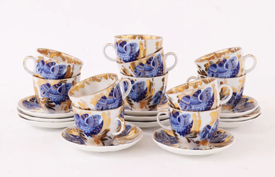 Kaffeservisdelar, Lomonosov, Ryssland