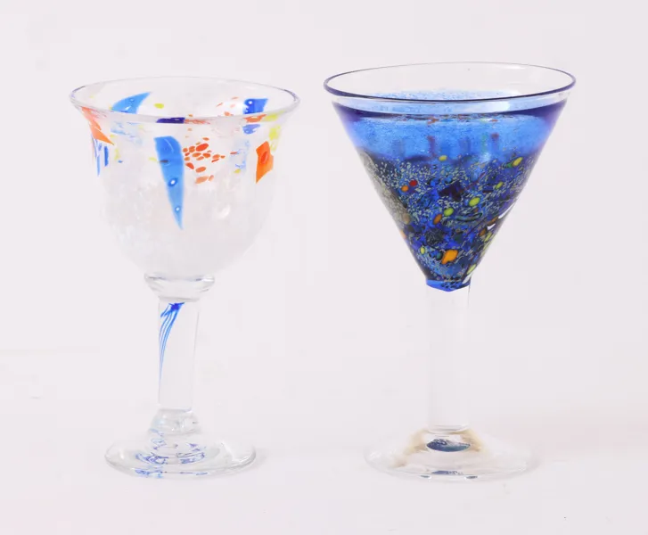 Pokalglas 2st, bl.a. "Satelite", Kosta Boda