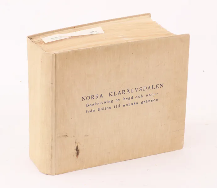 Bok, "Norra Klarälvsdalen beskrivning av bygd och natur.."